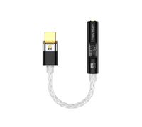 Adaptador de audio BA23 de USB-C a conector de audio de 3,5 mm con DAC integrado Black