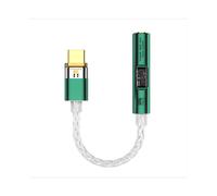 Adaptador de audio BA23 de USB-C a conector de audio de 3,5 mm con DAC integrado Green