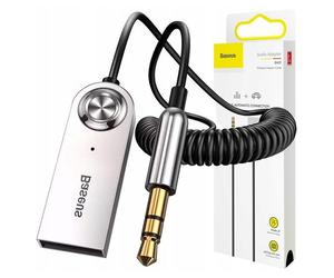 Adaptador de audio Bluetooth 5.0 Baseus USB - AUX, conexión de audio inalámbrica, negro, calidad, compatible con la mayoría de los dispositivos.