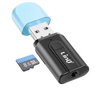 Adaptador de audio Bluetooth USB,,ector de 35 mm/lector de tarjetas microSD