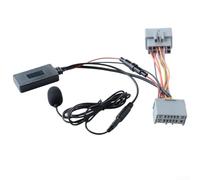 Adaptador de audio con cable de micrófono para vehículos Volvo, incluyendo modelos C30, C70, S60, S80, V50, V70, C70, XC90 con compatibilidad de radio AUX