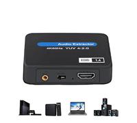 Adaptador De Audio Digital: Divisor De Extractores 4K, Convertidor De Video De Audio Aux HD | Adaptador De Sonido De Cine Para TV Box, Caja De Transmisión, Computadora Portátil, Dis