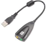 Adaptador de audio externo USB 2.0, tarjeta de sonido estéreo 7.1, tarjeta de sonido envolvente 3D dinámica, convertidor de canal 5Hv2 a conector de micrófono de auriculares de 3.5 mm para computadora