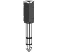 Adaptador de audio Hama 00205194: conector de 3,5 mm a conector jack de 6,3 m...