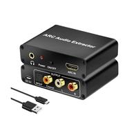 Adaptador De Audio HDMI ARC 192 KHz Extractor Convertidor Digital A Analógico DAC SPDIF Salida Coaxial RCA Jack 3,5 Mm For Monitor TV