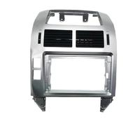 Adaptador De Audio para Radio De Coche De 2 DIN Y DVD De 9 Pulgadas para VW para Polo 2004-2011 Kit Montaje Autoradio(Silver-frame1)
