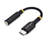 Adaptador de audio StarTech USBCAUDIO2 USB-C a jack 3,5 mm DAC 32 bits negro