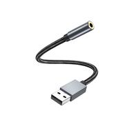 Adaptador de audio USB a 3,5 mm (hembra) Grey