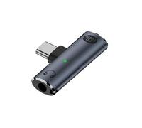 Adaptador de audio USB C a 3,5 mm, 2 en 1 USB tipo C a conector auxiliar para auriculares y fuente de alimentación PD/QC de 100 W, adaptador de auriculares USB C, carga y escucha música al mismo