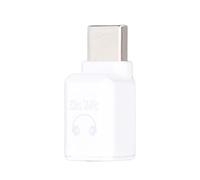 Adaptador de Audio USB C a 3.5 Mm, Adaptador Femenino Macho a Macho a 3.5 Mm Compatible con para 16 Pro 16 Plus para S24, HiFi DAC Tipo C a 3.5 Mm Jack de Auriculares (Negro Plateado) (White)