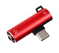 Adaptador de audio USB-C a 3,5 mm - Aluminio, carga y escucha