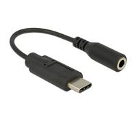 Adaptador de audio USB-C a 3,5 mm DeLOCK 65842 Negro