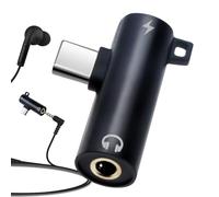 Adaptador De Audio USB C - Convertidor De Sonido Estéreo , Dongle Divisor De Carga Rápida | Accesorio Portátil Para Escuchar Música De Alta Fidelidad Para Teléfonos Inteligentes, Tabletas, Portátil