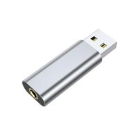 Adaptador de audio USB - Interfaz de audio externo, convertidor digital portátil | Uso de un ordenador portátil Plug Play, chat con auriculares, música con auriculares, reuniones en línea, voz de