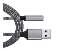 Adaptador de audio USB - Tarjeta de sonido estéreo externa, convertidor de audio Plug Play, diseño compacto y ligero, fiable accesorio para ordenador portátil | Permite una salida de alta calidad para