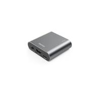 Adaptador de audio - video Hama - 00205100 - AE90 Extractor HDMI-audio, HDMI a audio, Toslink, jack 3,5 mm, plata