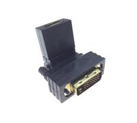 Adaptador de Audio y Vídeo 1080p DVI Macho A Hembra Compatible con de 360 Grados para Tarjeta de Vídeo HDTV