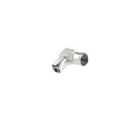 Adaptador de audio y video - Hama - 00205202 - Coaxial macho - Coaxial hembra - 90