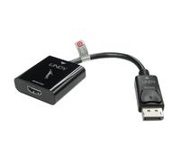 Adaptador de audio y vídeo - Lindy - DisplayPort a HDMI - 4K a 60 Hz - Negro - PC/TV/proyector