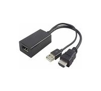 Adaptador de audio y video - PREMIUMCORD - kportad09 - HDMI - DisplayPort - USB-A negro