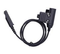 Adaptador de Auricular Walkie Talkie, U94 PTT Plug Adaptador de Auricular para Auricular UV - XR A58 UV9R UV - 9R Plus GT - 3WP UV - 5S