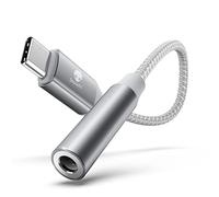 Adaptador de Auriculares 3,5 mm,Stouchi Auriculares de Audio Digital Tipo C a Auxiliar,Dongle de Audio,Chip DAC de Alta Resolución,Compatible con Samsung Galaxy S22 S21 Ultra Pixel 6a,Pad Mini 6 Plata