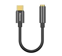 Adaptador de auriculares Baseus USB Tipo C a 3.5mm, USB C a cable de audio jack 3.5 para Huawei Mate 20 P30
