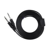 Adaptador de auriculares con conector mini XLR5Pin para aviación general, enchufes dobles, cable de repuesto para auriculares de aviación, cable