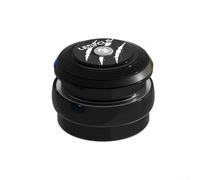 Adaptador de auriculares de bicicleta CNC, convertidor de auriculares de bicicleta de aleación de aluminio con rodamiento de 44 mm a tubo de horquilla cónico negro (A)