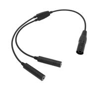 Adaptador de Auriculares GA Twin Plug a XLR, Adaptador de Auriculares de Aviación General, Conectores a Conector de Auriculares XLR Hembra de 5 Pines, Compatible con la Mayoría