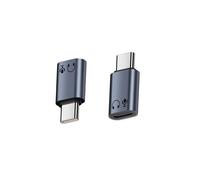 Adaptador de Auriculares Lightning Hembra a USB-C Macho de Aluminio - Escucha y Llama con Calidad HiFi Grey