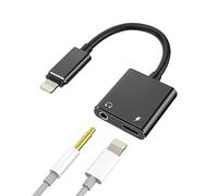 Adaptador de Auriculares Lightning Jack a 3,5 mm para iPhone (2 en 1) Cable Cargador Certificado para Apple MFI Accesorio de Doble Enchufe para 14 13 12 11 Pro MAX para iPad Air Cable Audio automóvil