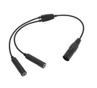 Adaptador de Auriculares para Aviación, Adaptador de Auriculares GA Twin Plug a XLR, Conector de Auriculares XLR Hembra de 5 Pines