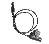 Adaptador de auriculares tácticos PTT U94 para walkie-talkie civil, conector Push-to-Talk para Ailunce HD1 HD2