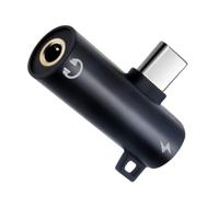 Adaptador de auriculares tipo C - Convertidor de audio para auriculares y altavoces | Práctico convertidor de 3.5 mm, calidad de sonido mejorada para los amantes de la música | Adaptador de audio tipo