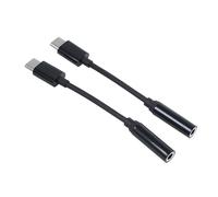 Adaptador de auriculares USB C a 3,5 mm (paquete de 2) para Moto Z/Z Droid/Force/Play