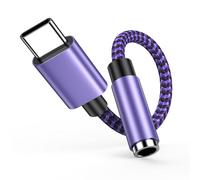 Adaptador de auriculares USB C a jack de 3 5 mm, adaptador de audio tipo C para Samsung Galaxy S25/S24/S23 Ultra/A55/A35/A16/Note 20, iPhone 16/15/Pro Max/Pro/Plus, Huawei, Pixel, iPad Pro