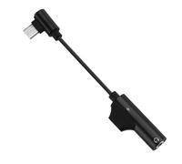 Adaptador de auriculares y cargador: enlace de canal de 12 cm, interfaz de dongle de audio, módulo de señal dividida, ruta multimedia versátil que permite la accesibilidad ininterrumpida del