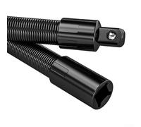 Adaptador de barra de extensión de enchufe de 2 pulgadas, varilla conectora de eje flexible para llave de trinquete, 250 mm y 350 mm de longitud, cromo (250 mm)