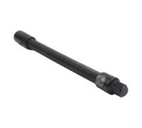 Adaptador de barra de extensión de llave de tubo flexible, eje flexible de trinquete de 1/2 pulgada para taladro y llave cuadrada, rotación de 360 grados (350 mm)