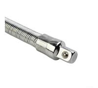 Adaptador de barra de extensión flexible para llave de trinquete de 1/10.2 cm, 3/20.3 cm 1/5.1 cm, eje flexible para espacios reducidos, hecho de acero 45# con chapado en cromo (3/8 pulgadas)