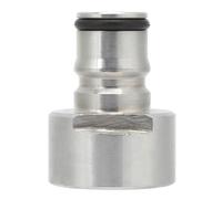 Adaptador de barril con bola de acero inoxidable de 2 piezas, kit de conversión de desconexión rápida