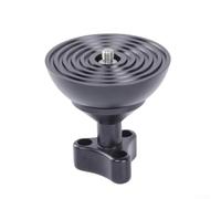 Adaptador de base hemisférica para trípode para una transición suave del soporte del cuenco a la plataforma plana en configuraciones de cámara de estudio y exterior