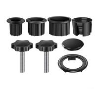 Adaptador de base para sombrilla, anillos reductores de poste de sombrilla para 32/38/48 mm, accesorios de soporte de sombra de jardín con inserto de manga de tubo de plástico, kit de piezas de