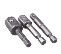 Adaptador de base rotatable-3 piezas de adaptador de adaptación de adaptación de la máquina, adaptador de enchufe hexagonal rotativo de 360 grados, 1/4, 3/8, 1/2 pulgadas