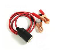 Adaptador de batería 12 V for encendedor coche con pinza cocodrilo y terminales for extensión alimentación automática