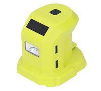 Adaptador de Batería 18V USB Dual y Luces LED, Convertidor P743 18V 14,4V, Material ABS, Salida DC12V/5A