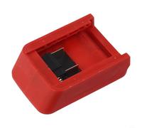 Adaptador de batería bloque de terminales para Devon 20V Li-Ion Power Tool Baterías Soporte de repuesto con material ABS y contactos metálicos (rojo)