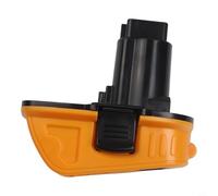 Adaptador de batería DCA1820, conversión de 18 V a 20 V interfaz de herramienta eléctrica de plástico resistente DIY uso profesional negro/amarillo