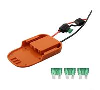 Adaptador de batería de 18 V para Ridgid para Aeg, conector de alimentación con interruptor de fusible de 30 A, interfaz de cable de 14 AWG para herramientas L1815R B1820R R840084 AC840083